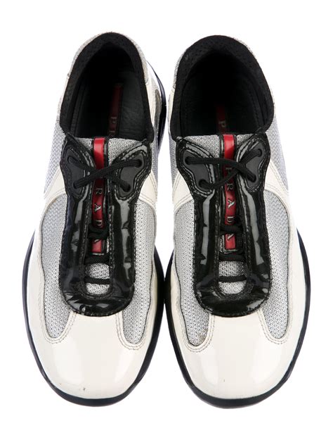 prada black patent leather sneakers|burgundy patent leather prada sneakers.